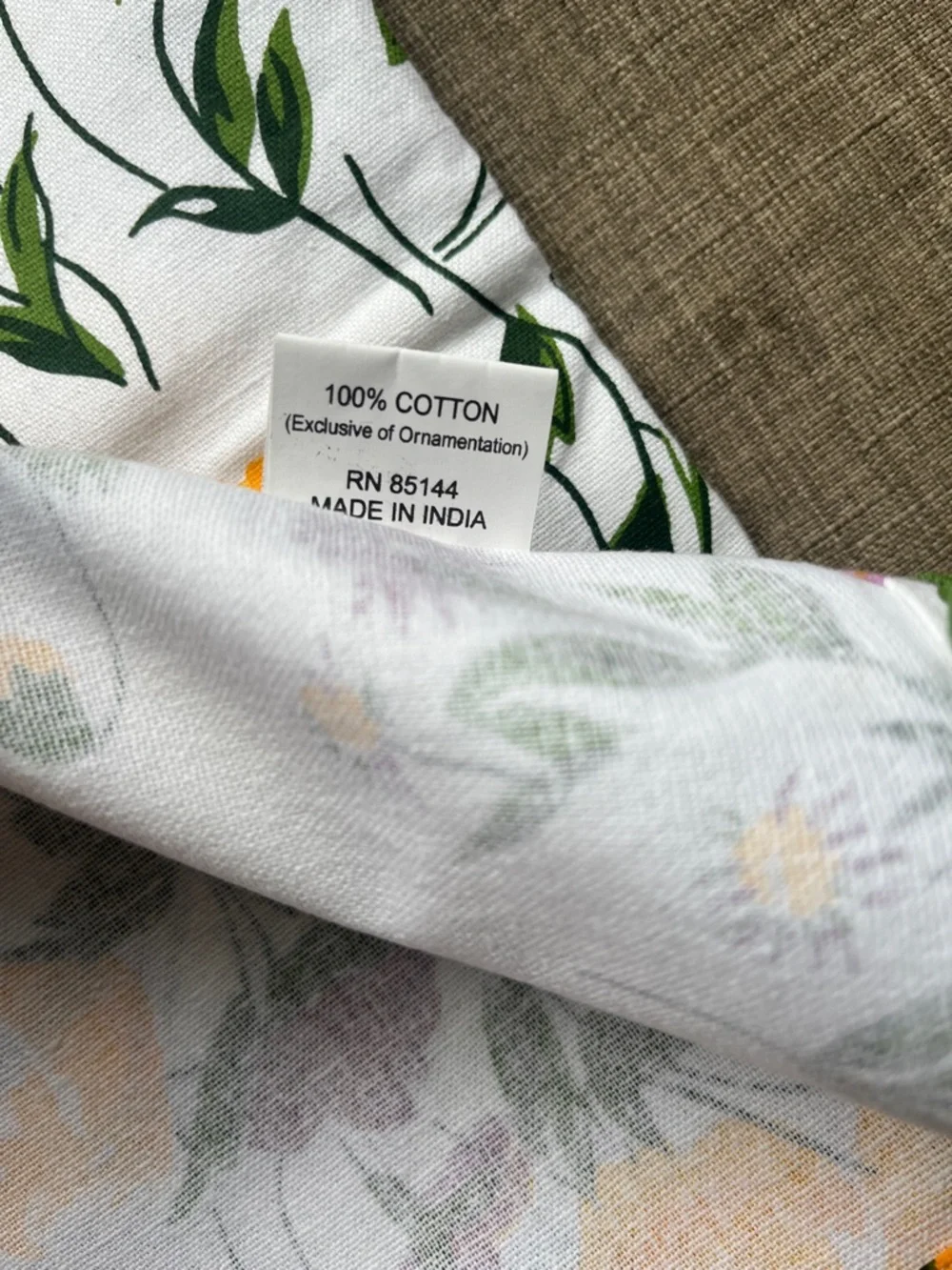 2 New 100% Cotton Kitchen Towels Floral Spring Summer Decor Tassel